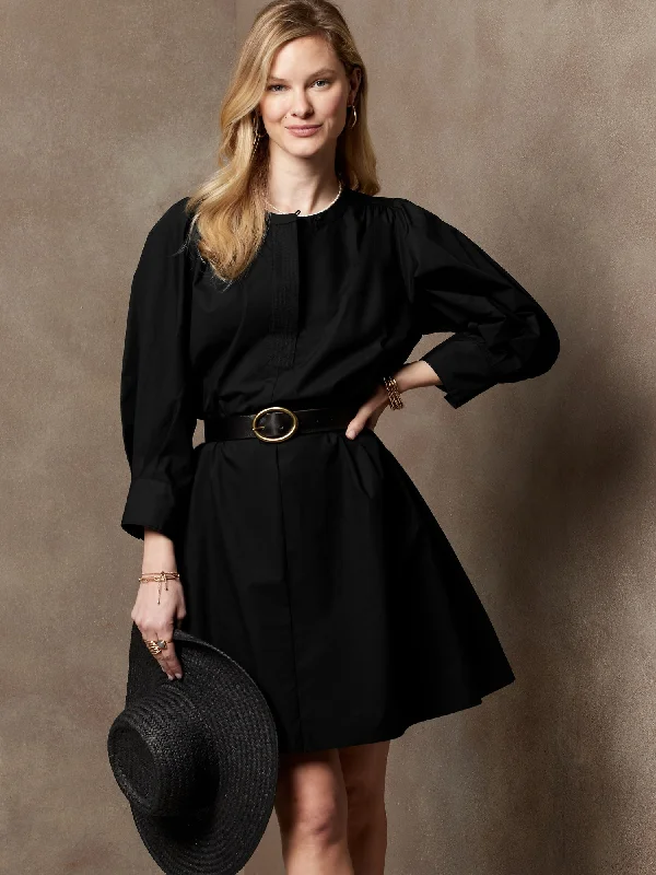 Weekend Shop Now Belted Poplin Dress