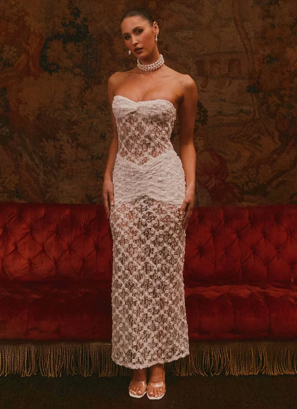 Deal of the Week Ottilie Lace Maxi Dress - White