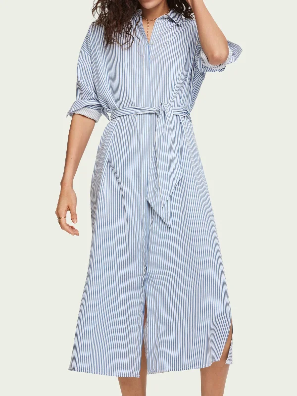 Today’s Special Discount Scotch & Soda Striped Seersucker Shirt Dress
