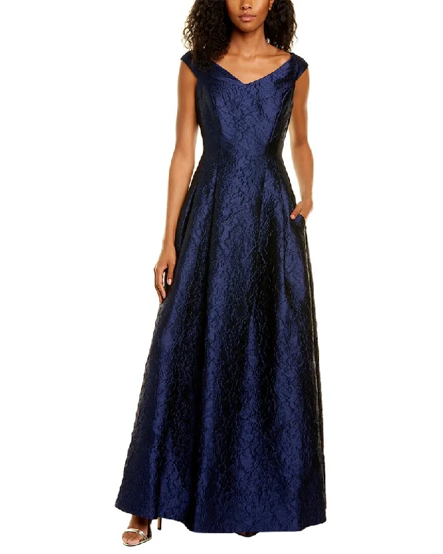 The Big Clearance Teri Jon by Rickie Freeman Jacquard Ball Gown