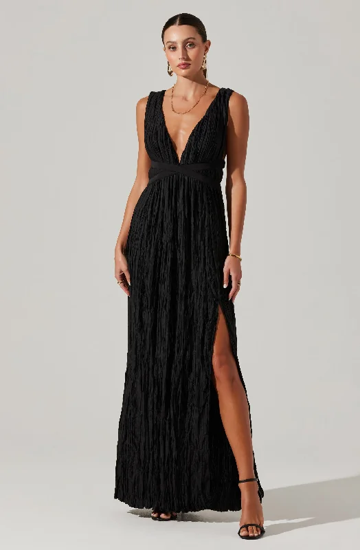Weekend Exclusive Discounts Tesni Pleated Maxi Dress