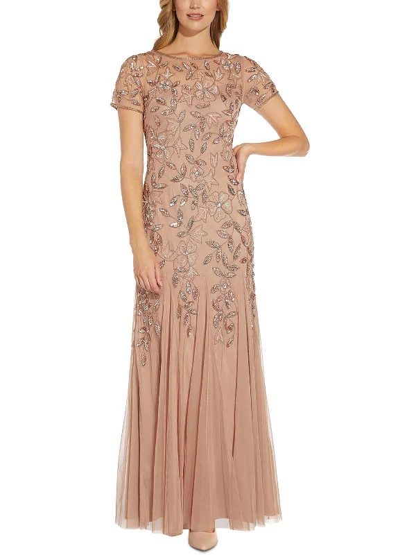 Hot Deals Womens Embellished Maxi Evening Dress