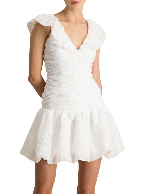 Weekend Flash Offers Womens Floral Mini Cocktail and Party Dress