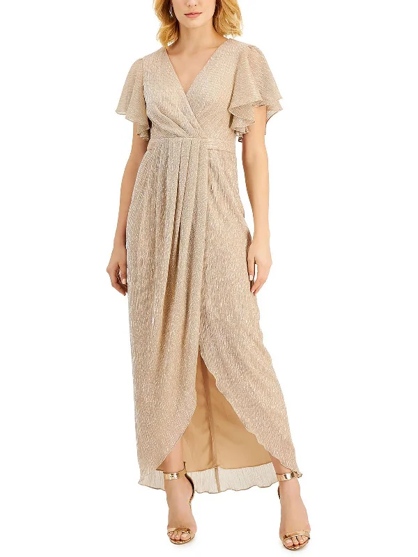 Weekend Markdowns Galore Womens Metallic Maxi Evening Dress
