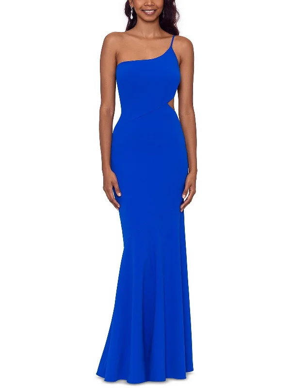 Weekend Steal of the Day Womens One Shoulder Long Evening Dress
