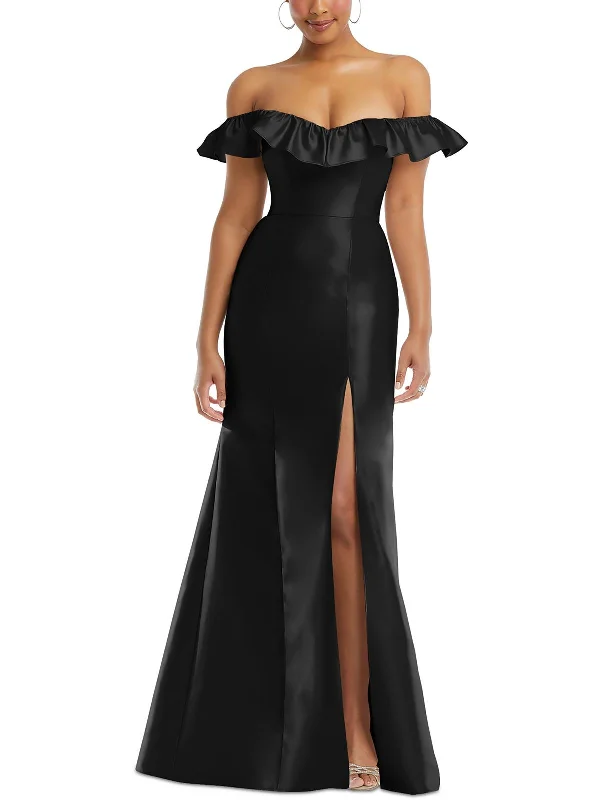 Unbeatable Prices Womens Ruffled Polyester Evening Dress