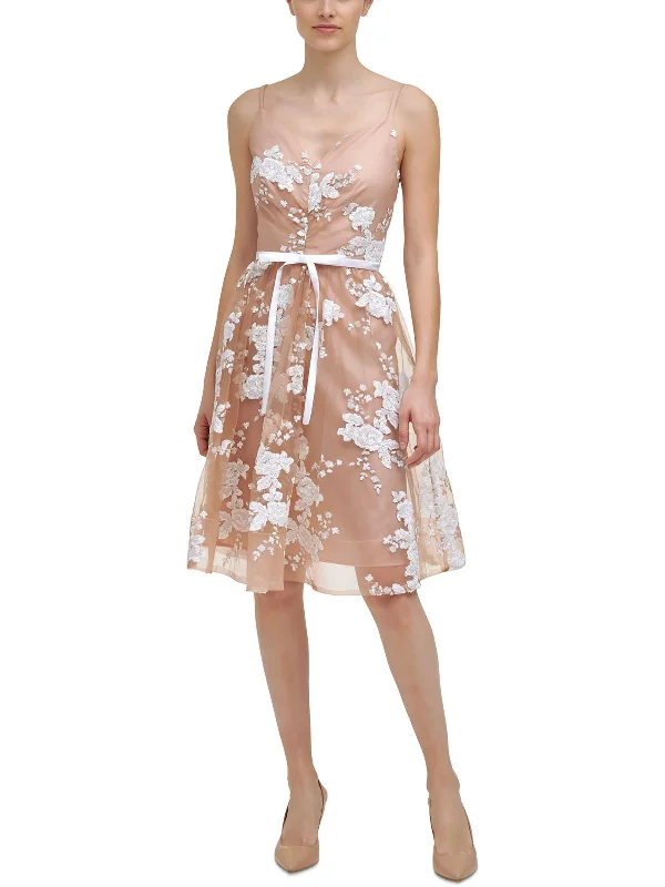 Weekend Only Steals Womens Sequin Knee-Length Fit & Flare Dress