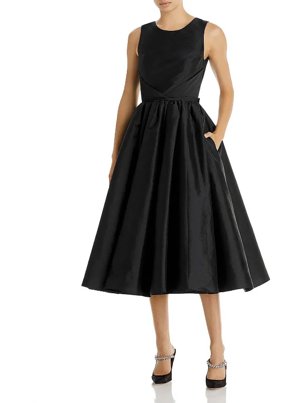 Weekend Promo Offers Womens Taffeta Sleeveless Fit & Flare Dress