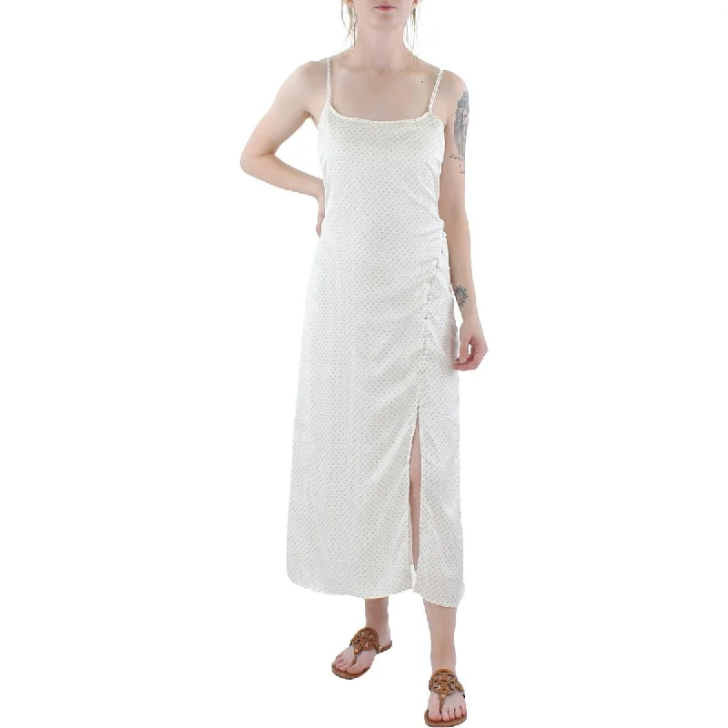 1.State Womens Bon Voyage Button Detail Long Slip Dress