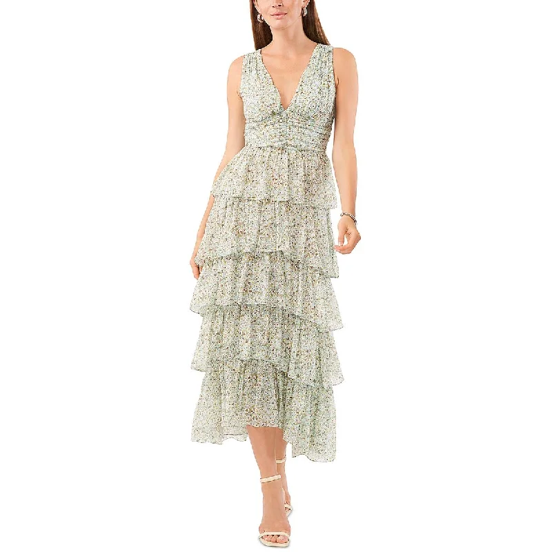 Weekend Wonders 1.State Womens Floral Ruffled Maxi Dress