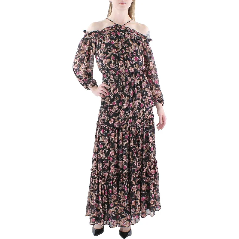 Weekend Deal Rush 1.State Womens Floral Smocked Midi Dress
