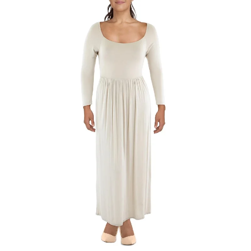 Weekend Shopping Deals Galore 24seven Comfort Apparel Womens Casual Square Neck Midi Dress