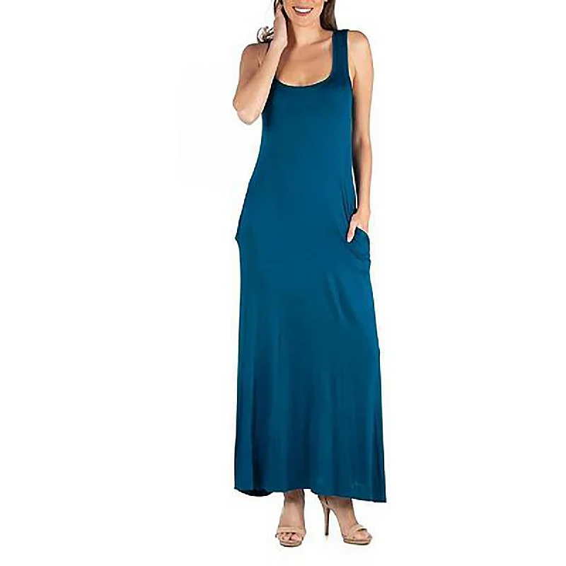 Weekend Exclusive Discounts 24seven Comfort Apparel Womens Full-Length Sleeveless Maxi Dress Weekend Exclusive Discounts 24seven Comfort Apparel Womens Full-Length Sleeveless Maxi Dress