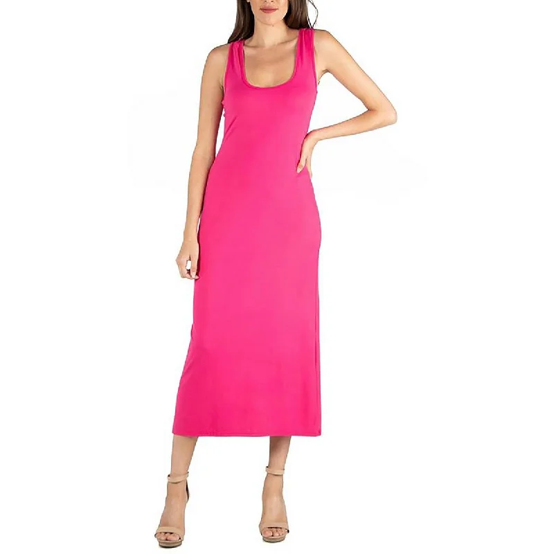 Weekend Hot Offers 24seven Comfort Apparel Womens Knit Sleeveless Maxi Dress