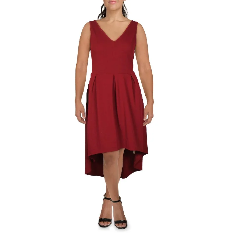 Weekend Shopping Madness 24seven Comfort Apparel Womens Plus Knit V-Neck Maxi Dress