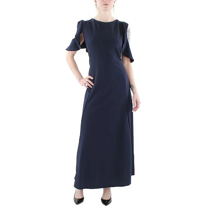 Weekend Flash Savings 24seven Comfort Apparel Womens Plus Ruffled Maxi Maxi Dress