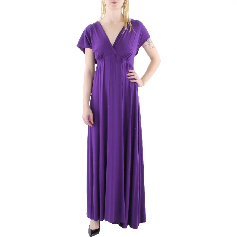 24seven Comfort Apparel Womens Plus Sleeveless Long Maxi Dress