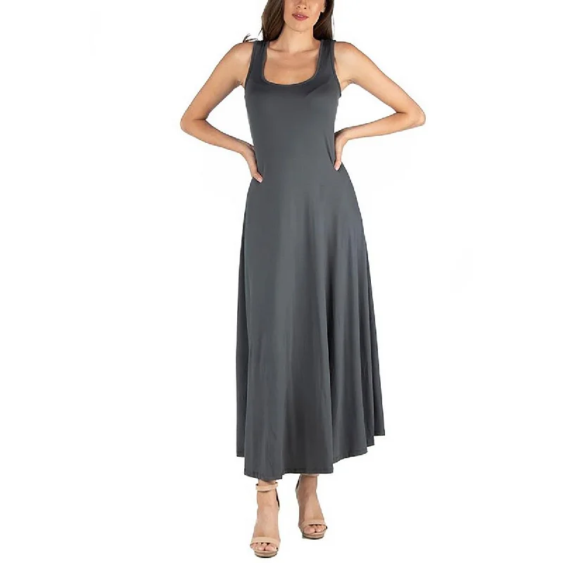 Exclusive Deals 24seven Comfort Apparel Womens Sleeveless Long Maxi Dress