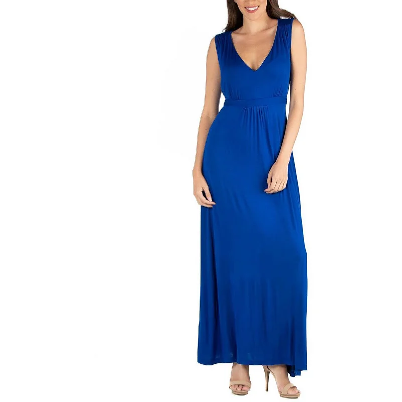 Weekend Savings Bonanza 24seven Comfort Apparel Womens Plus Tie Waist Long Maxi Dress Weekend Savings Bonanza 24seven Comfort Apparel Womens Plus Tie Waist Long Maxi Dress