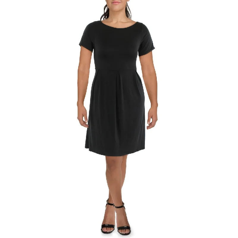 Weekend Hot Savings 24seven Comfort Apparel Womens Short Sleeve Knee Length Midi Dress