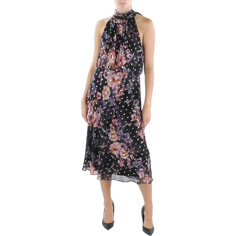 Flash Sale Adrianna Papell Womens Chiffon Printed Cocktail and Party Dress