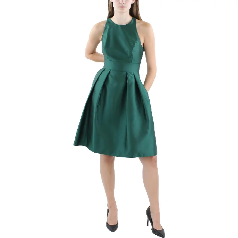 Weekend Flash Savings Alfred Sung Womens Satin Knee-Length Cocktail And Party Dress