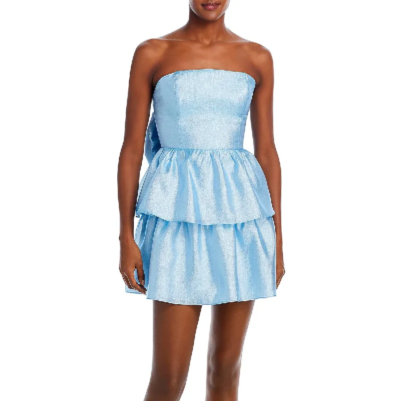 Weekend Low Prices Amanda Uprichard Womens Bow Mini Cocktail And Party Dress