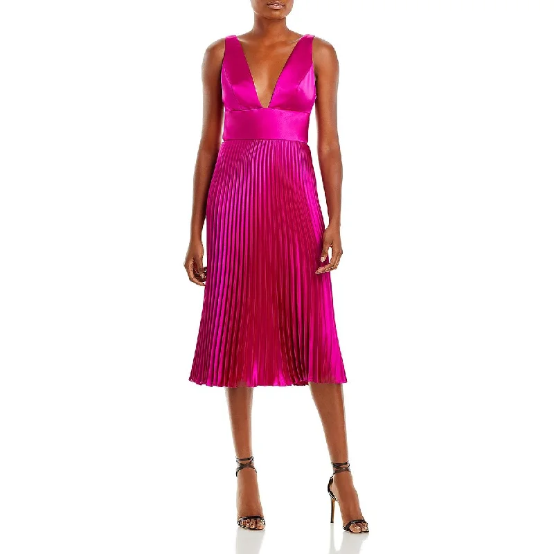 Weekend Big Sale Amsale Womens Deep V Neck Long Cocktail And Party Dress