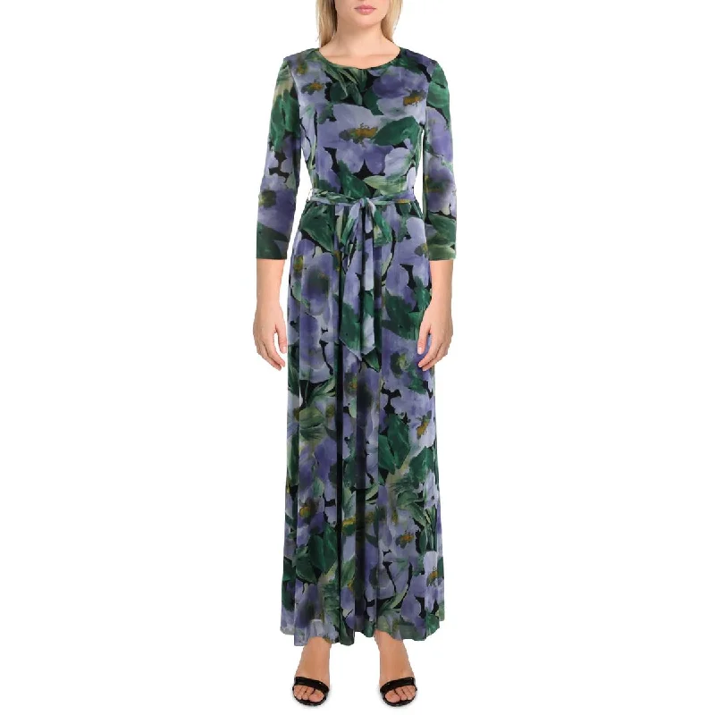 Seasonal Discounts Anne Klein Womens Floral Print Long Maxi Dress