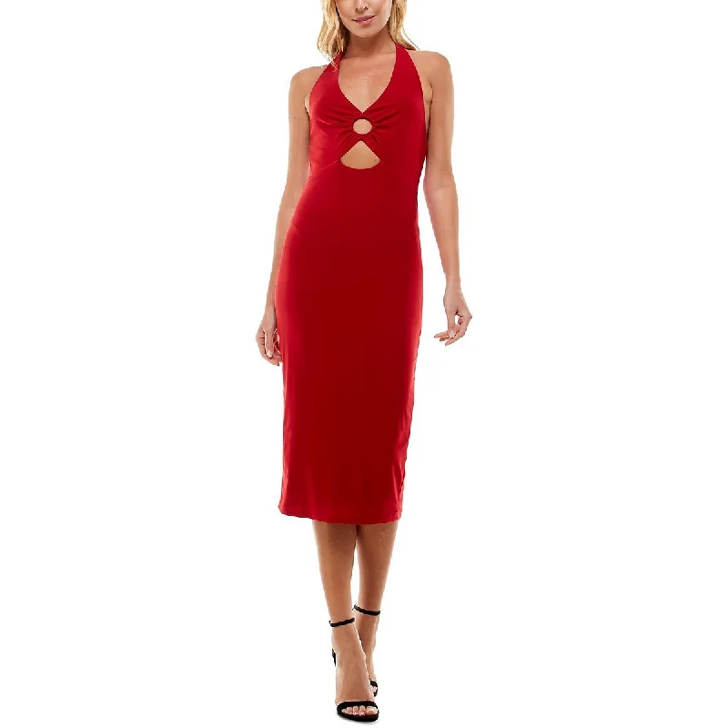 Limited Time Bargain Bee Darlin Womens Juniors Knit Halter Midi Dress
