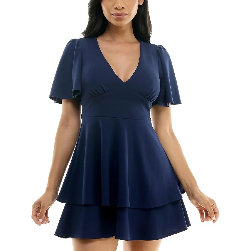 Weekend Only Savings B. Darlin Womens Juniors Semi-Formal Mini Cocktail And Party Dress Weekend Only Savings B. Darlin Womens Juniors Semi-Formal Mini Cocktail And Party Dress