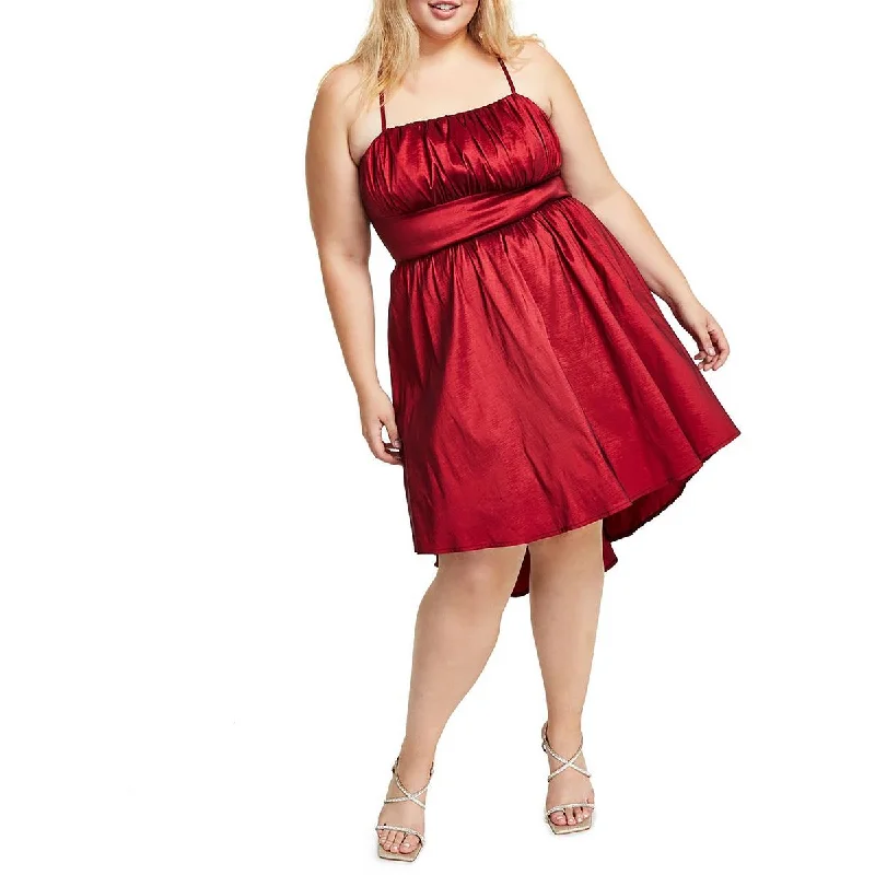 Unbeatable Prices B. Darlin Womens Plus Pleated Knee Fit & Flare Dress