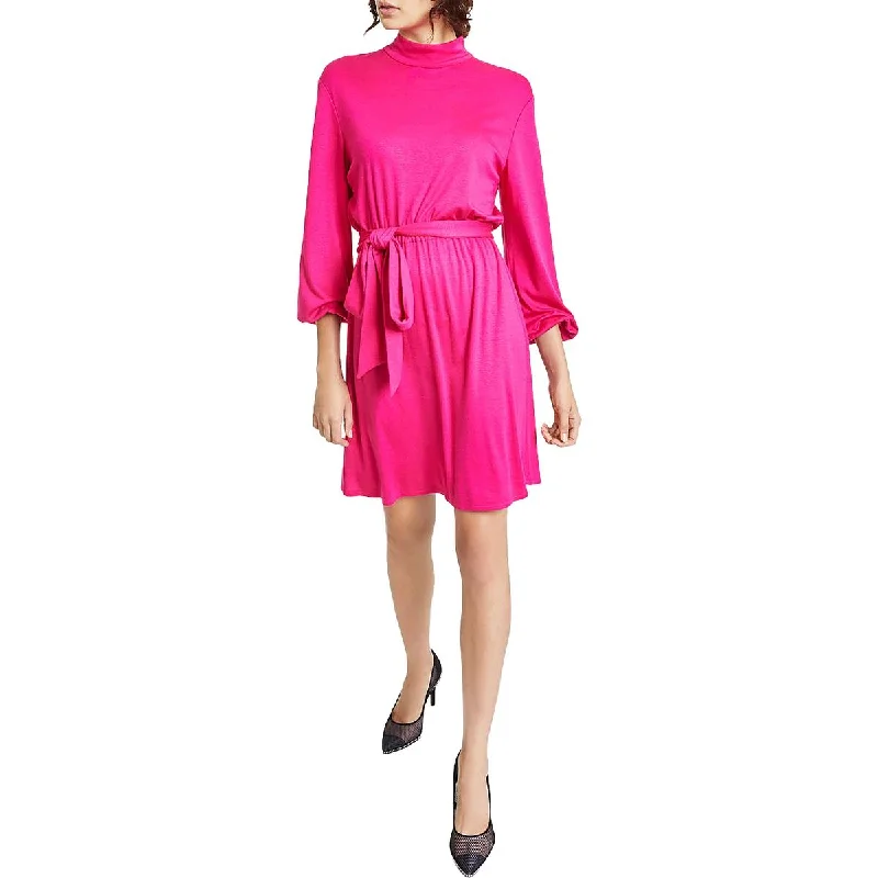 Today Only Bar III Womens Knit Mock Neck Shift Dress