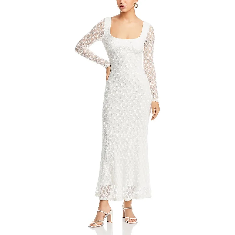 Limited Offer Bardot Womens Adoni Lace Long Maxi Dress