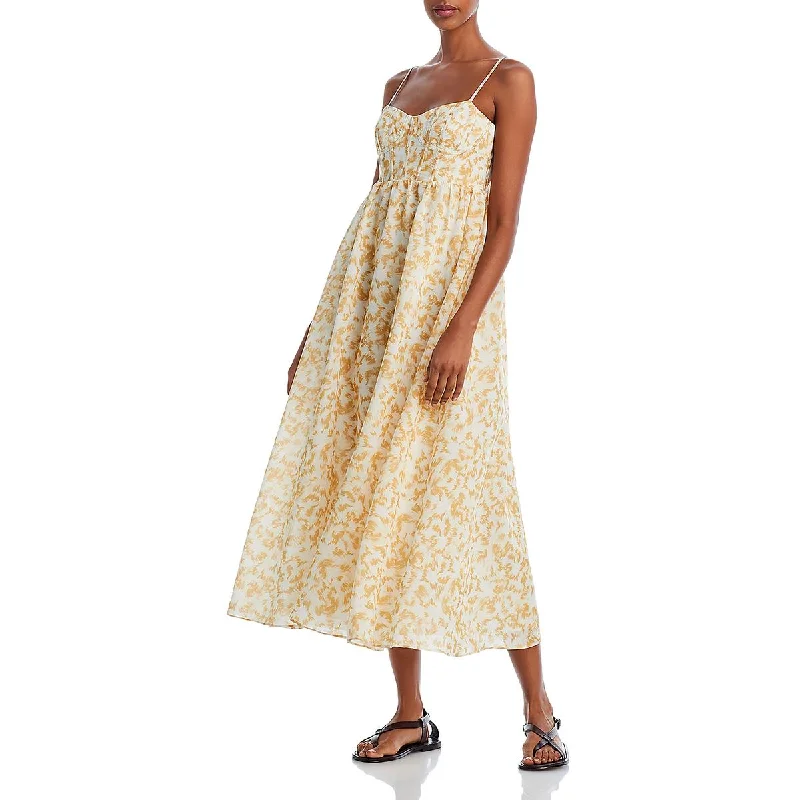 Sale of the Year Bardot Womens Milika Printed Sweetheart Midi Dress