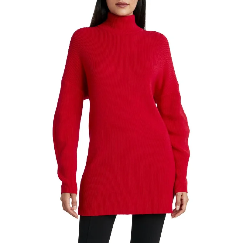 Weekend Clearance Event BCBG Max Azria Women's Ribbed Knit Relaxed Fit Turtleneck Tunic Sweater Weekend Clearance Event BCBG Max Azria Women's Ribbed Knit Relaxed Fit Turtleneck Tunic Sweater