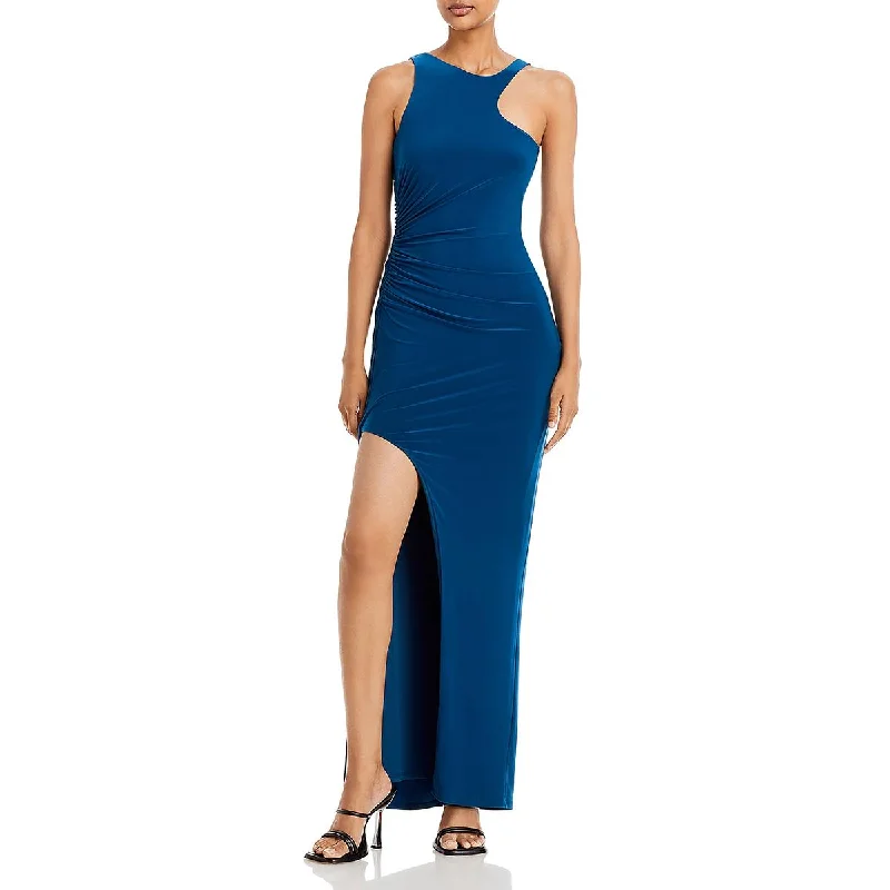 Weekend Big Savings BCBGMAXAZRIA Womens Asymmetric Maxi Evening Dress