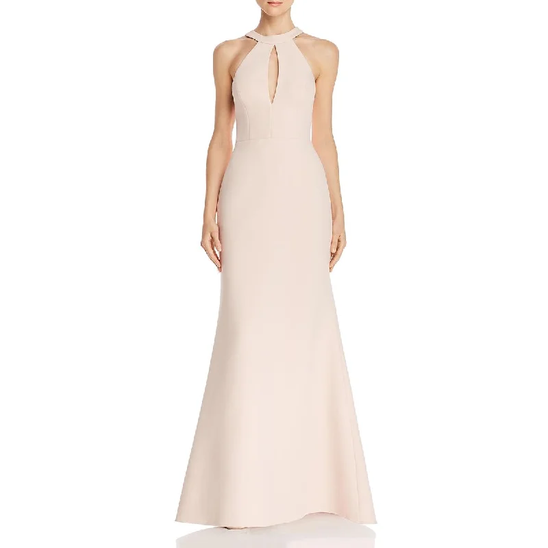 Weekend Steal of the Day BCBGMAXAZRIA Womens Cut-Out Halter Evening Dress