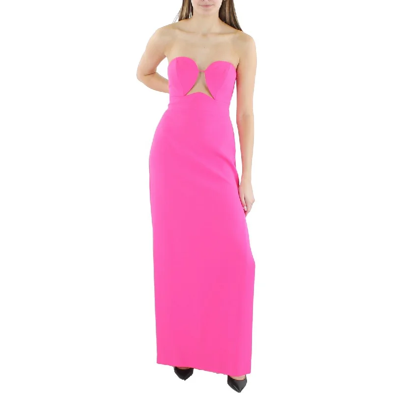 Weekend Bargain Shopping BCBGMAXAZRIA Womens Cut-Out Strapless Evening Dress