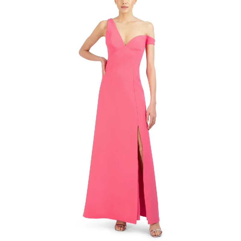 Instant Discount BCBGMAXAZRIA Womens Knit One Shoulder Evening Dress