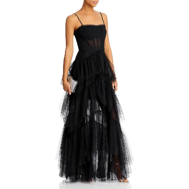 Deal of the Week BCBGMAXAZRIA Womens Tiered Illusion Evening Dress