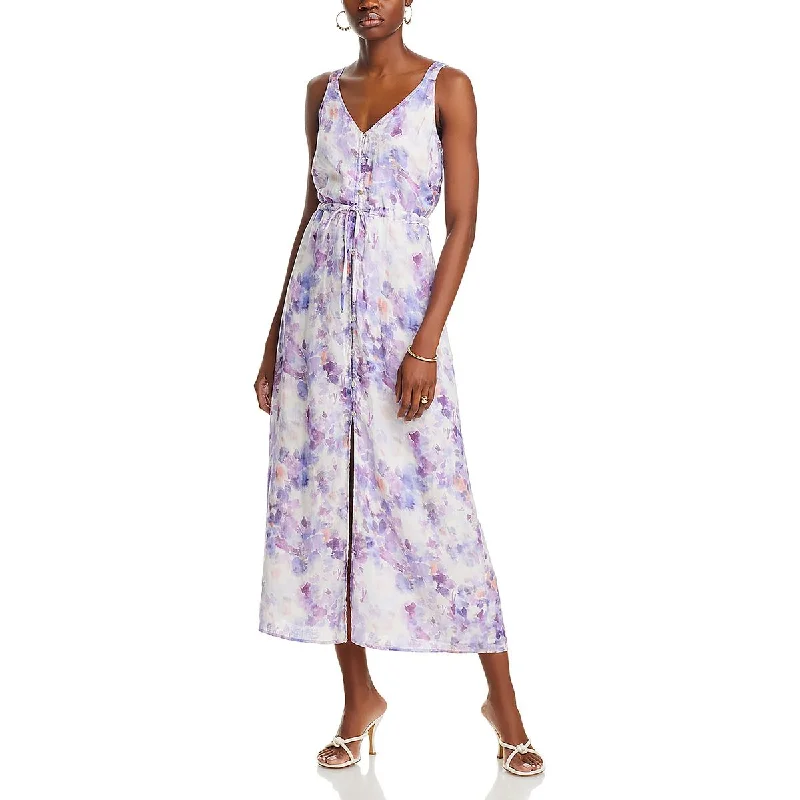 Big Sale Event Bella Dahl Womens Linen Button-Down Midi Dress