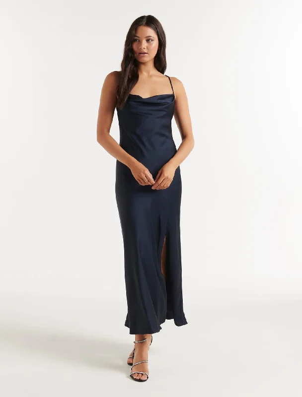 Big Savings Blair Petite Back Detail Maxi Dress