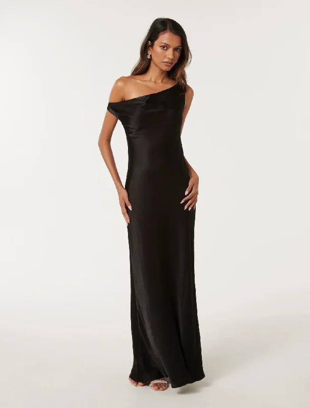 Weekend Only Sale Blake Petite Tipped Shoulder Maxi Dress