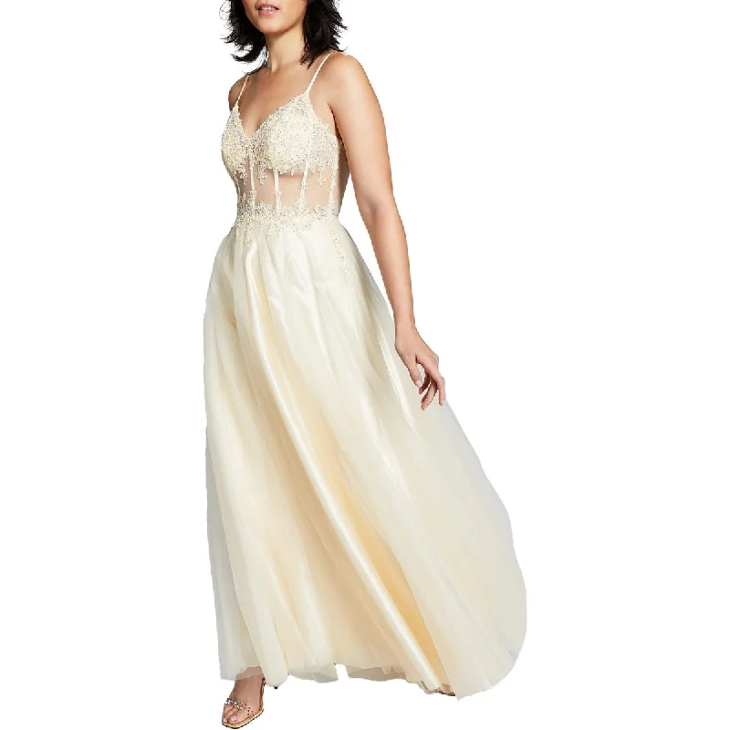 Limited-Time Flash Deal Blondie Nites Womens Juniors    Corset  Evening Dress
