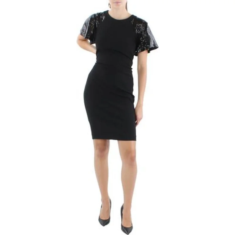 Weekend Discount Rush Calvin Klein Womens Petites Sequined Mini Sheath Dress