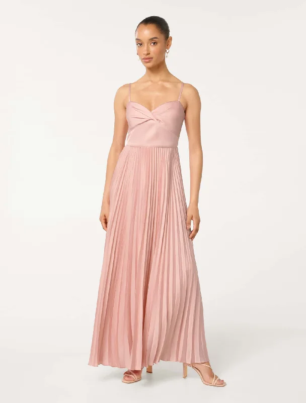 Weekend Price Drop Frenzy Chloe Petite Pleated Midi Dress