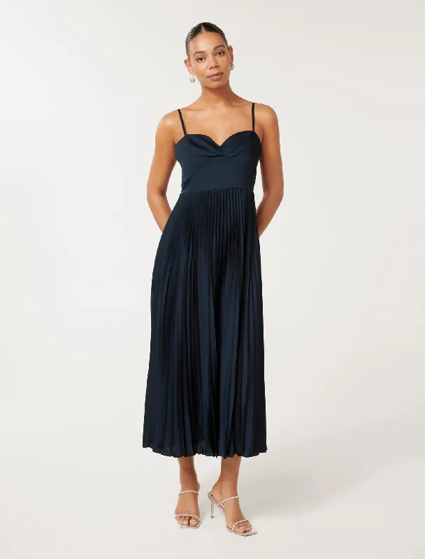 Weekend Sale Extravaganza Chloe Pleated Midi Dress