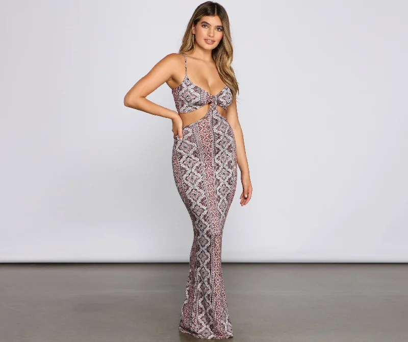 Big Discount Event Carefree Bohemian Chic Charming Cutout Maxi Dress