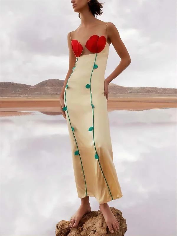 Weekend Only Steals And Sexy Sleeveless Charming Contrast Patchwork Midi Dress